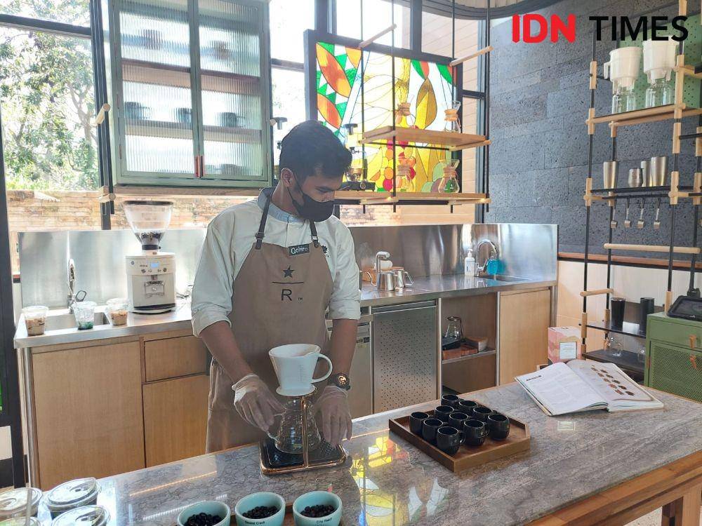 Coffee Experience Center di Starbucks Reserve Dewata, Bali, pada Rabu (24/5/2022) (IDN Times/Erfah Nanda)