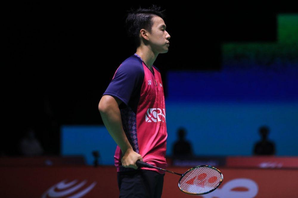 Kevin Sanjaya Sukamuljo/Marcus Fernaldi Gideon di Kejuaraan Dunia Bulu Tangkis 2022 (dok. PP PBSI)