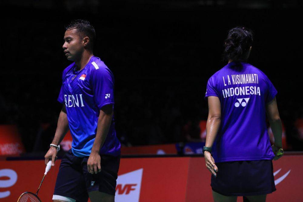 Rehan Naufal Kusharjanto/Lisa Ayu Kusumawati di Kejuaraan Dunia Bulu Tangkis 2022 (dok. PP PBSI)