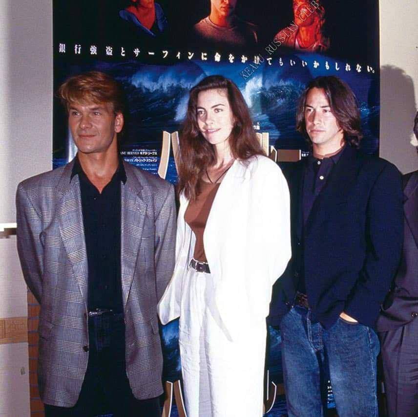 potret Patrick Swayze, Kathryn Bigelow, dan Keanu Reeves (reddit.com/user/klsi832)