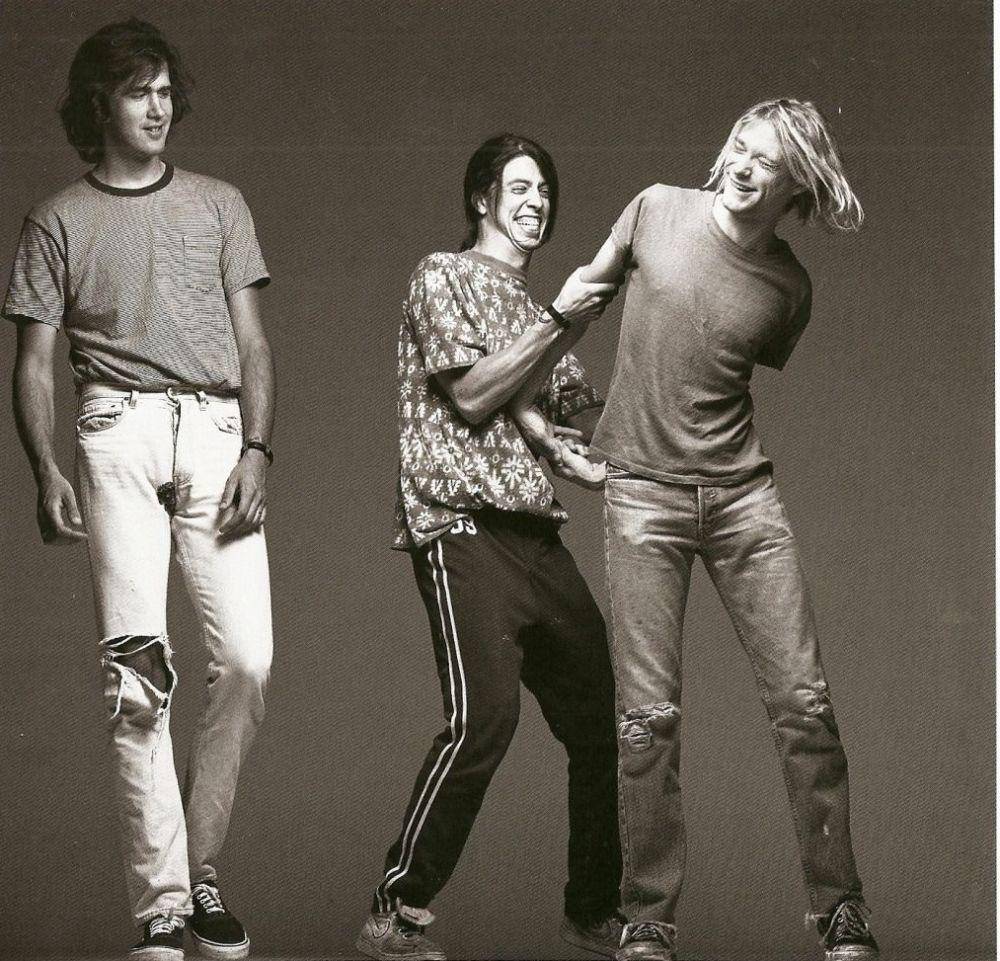 potret band Nirvana di tahun 1991 (reddit.com/user/MonsieurA)