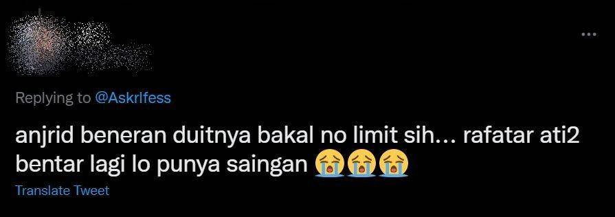 komentar kocak Jess No Limit ngelamar Sisca Kohl (twitter.com)