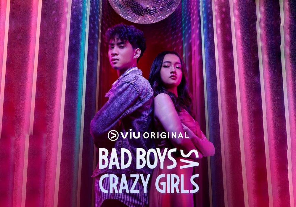 Megan Domani dan Devano Danendra dalam poster series Bad Boy vs Crazy Girl (dok. Viu/Bad Boy vs Crazy Girl)