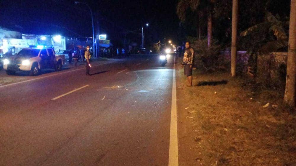 Olah TKP laka di Jalan Parangtritis.(Dok.Polres Bantul)