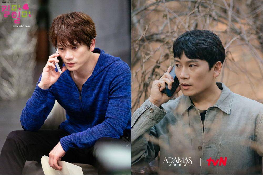 Ji Sung di drama Kill Me, Heal Me dan Adamas (dok. MBC/Kill Me, Heal Me | instagram.com/tvn_drama)