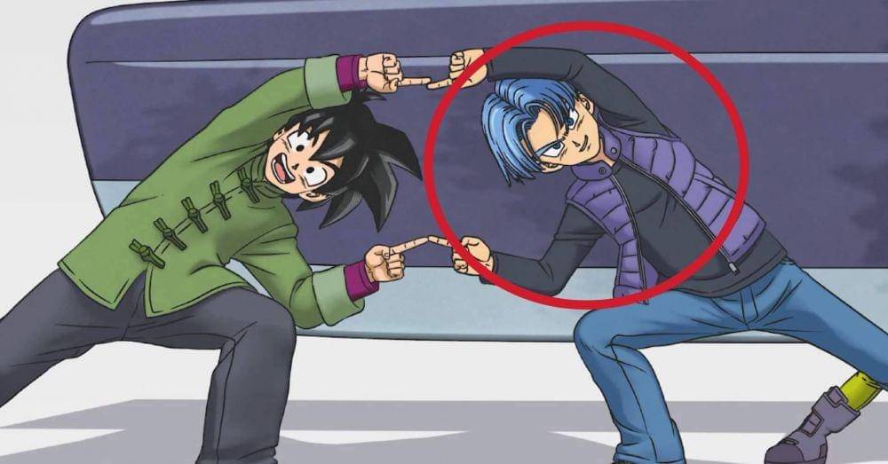 Goten dan Trunks (dilingkari). (Dok. Toei Animation/Dragon Ball Super: Super Hero)