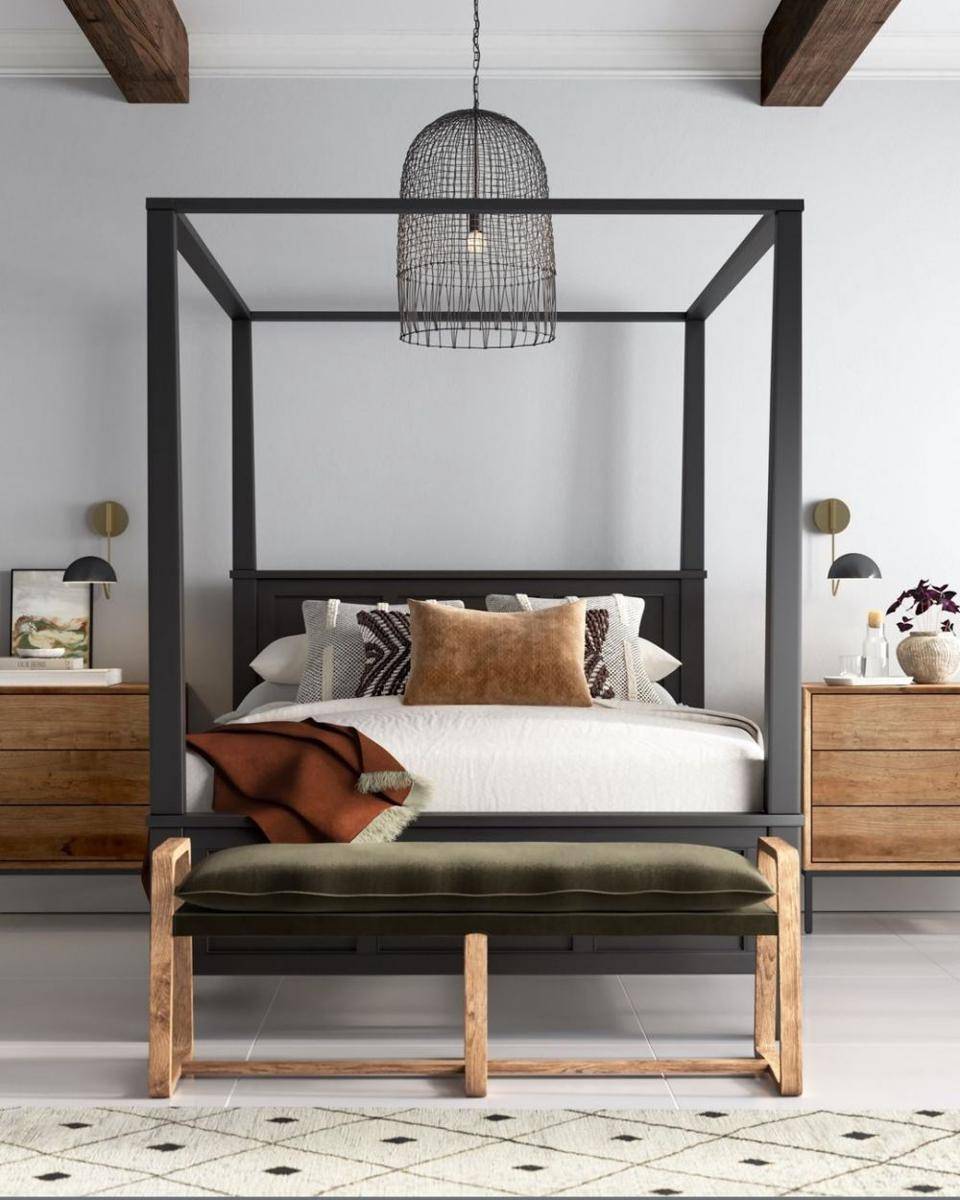 ide dekorasi tempat duduk di kamar  tidur (instagram.com/jossandmain)