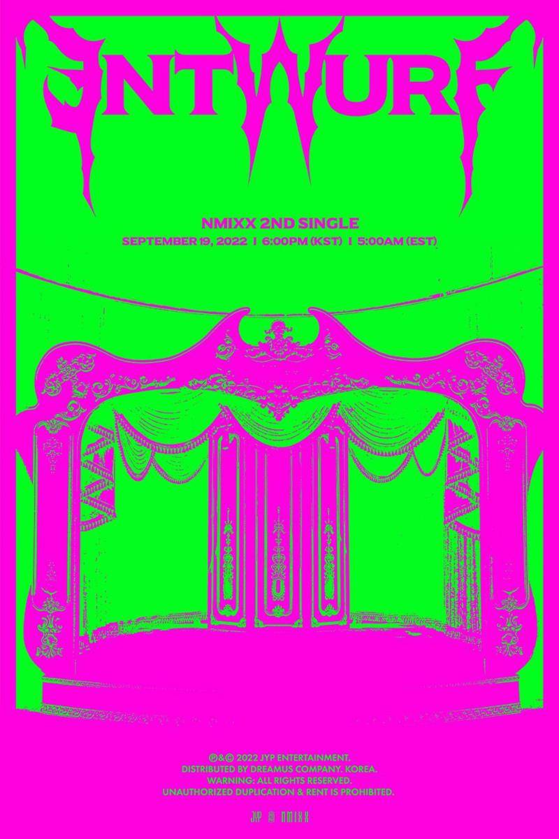 poster album NMIXX, ENTWURF (twitter.com/NMIXX_official)