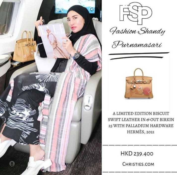 Shandy & tas mewah (Instagram/fashion_shandy_purnamasari)