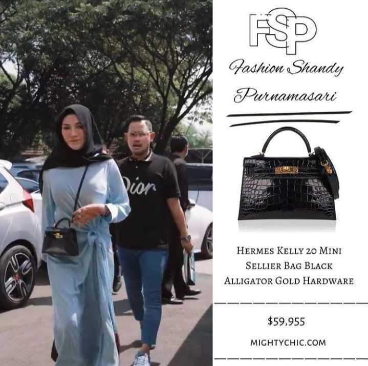 Shandy & tas mewah (Instagram/fashion_shandy_purnamasari)