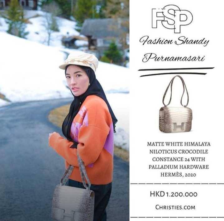 Shandy & tas mewah (Instagram/fashion_shandy_purnamasari)