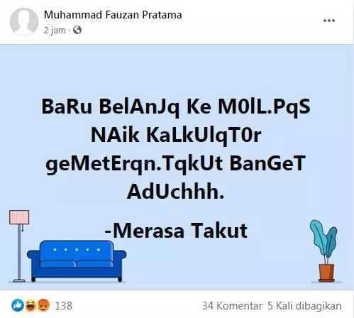 status kocak plesetan kata (instagram.com/rajakomedi.id)