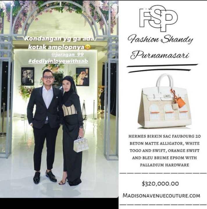 Shandy & tas mewah (Instagram/fashion_shandy_purnamasari)