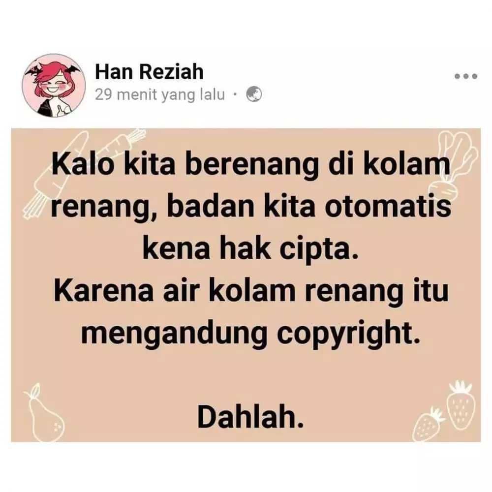 status kocak plesetan kata (instagram.com/rajakomedi.id)