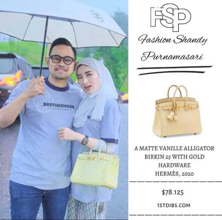 Shandy & tas mewah (Instagram/fashion_shandy_purnamasari)
