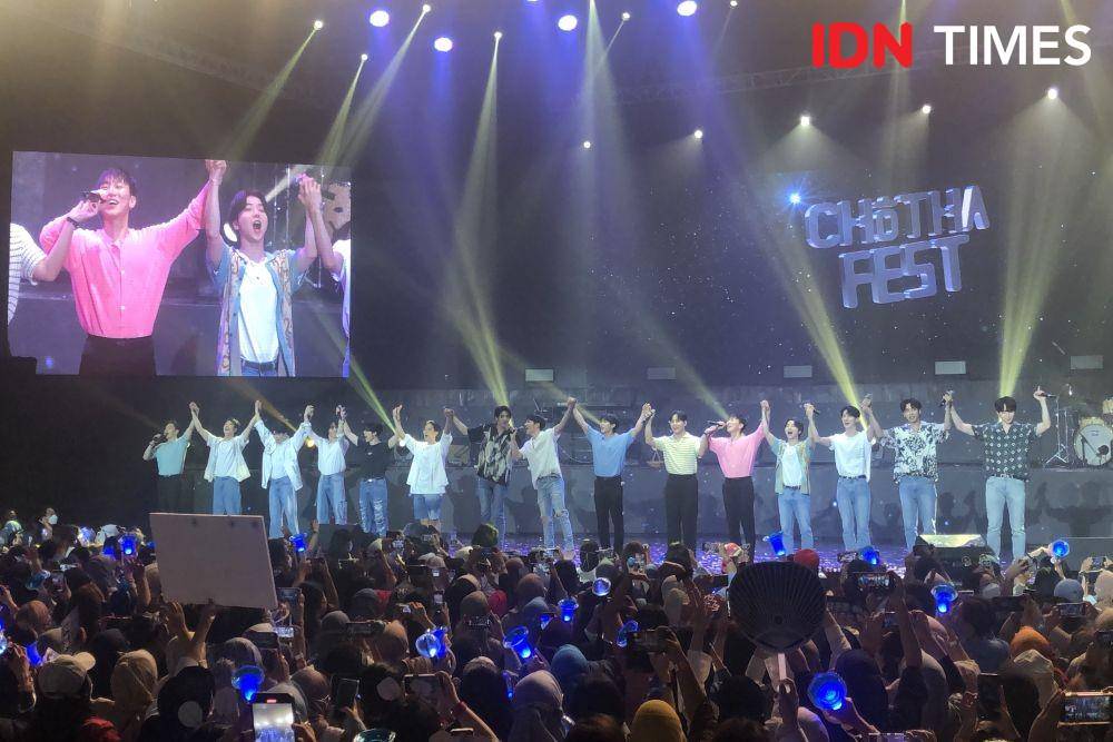 PENTAGON, BTOB, Gaho, dan KAVE di Chotha Fest (Dok. Pribadi/ Elizabeth Chiquita)