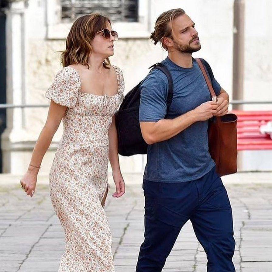 Emma Watson dan Brandon Green di Italia (instagram.com/emmawatson.sourch)