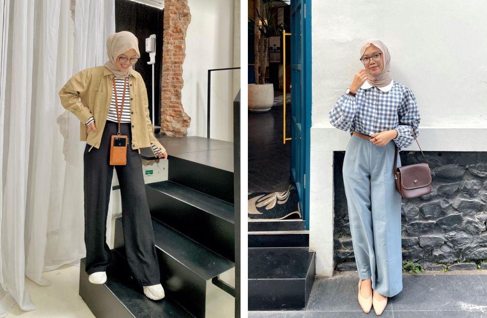 9 Outfit Hijab untuk Ngampus ala Fitrah Ayudia