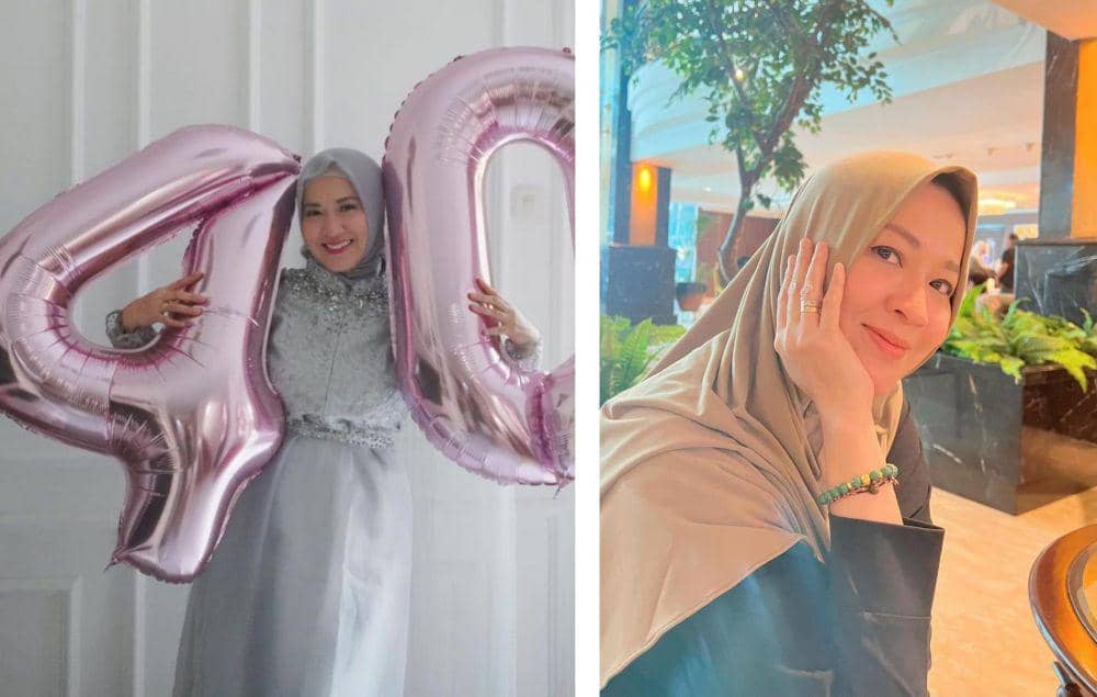 9 Potret Okie Agustina Tetap Awet Muda di Ultah Ke-40 Tahun