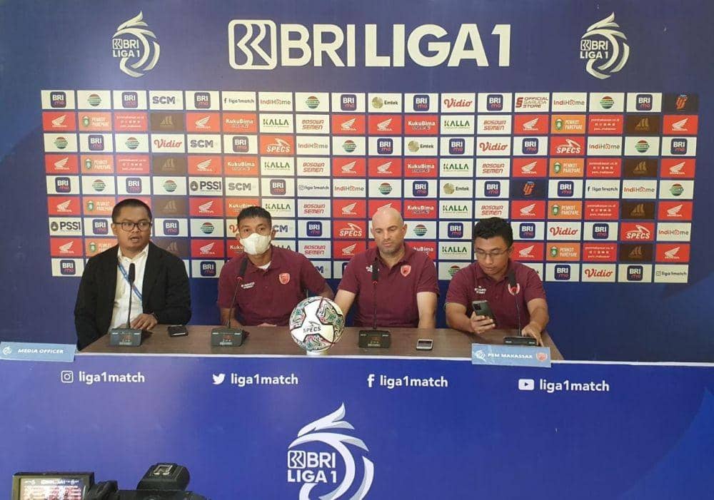 Suasana jumpa pers pra-pertandingan pekan ketujuh BRI Liga 1 2022-23 PSM Makassar melawan Persib Bandung, Minggu 28 Agustus 2022. (Dok. MO PSM Makassar)