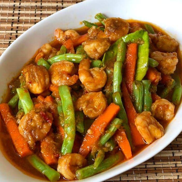 tumis udang wortel buncis (instagram.com/mrs.wijaya)