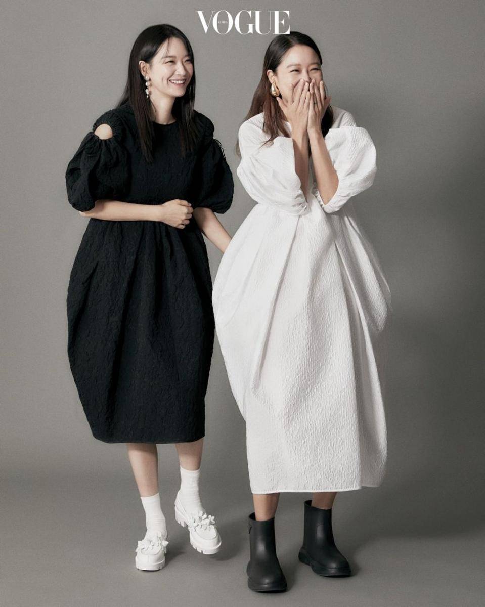 potret Shin Min Ah dan Gong Hyo Jin (vogue.co.kr)