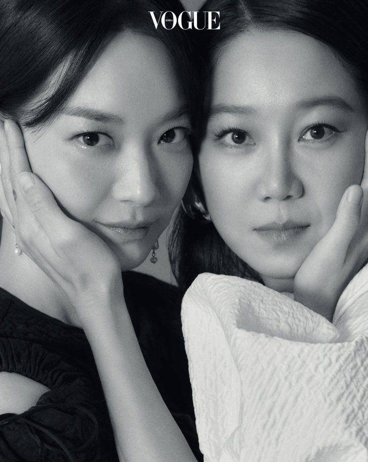 potret Shin Min Ah dan Gong Hyo Jin (vogue.co.kr)