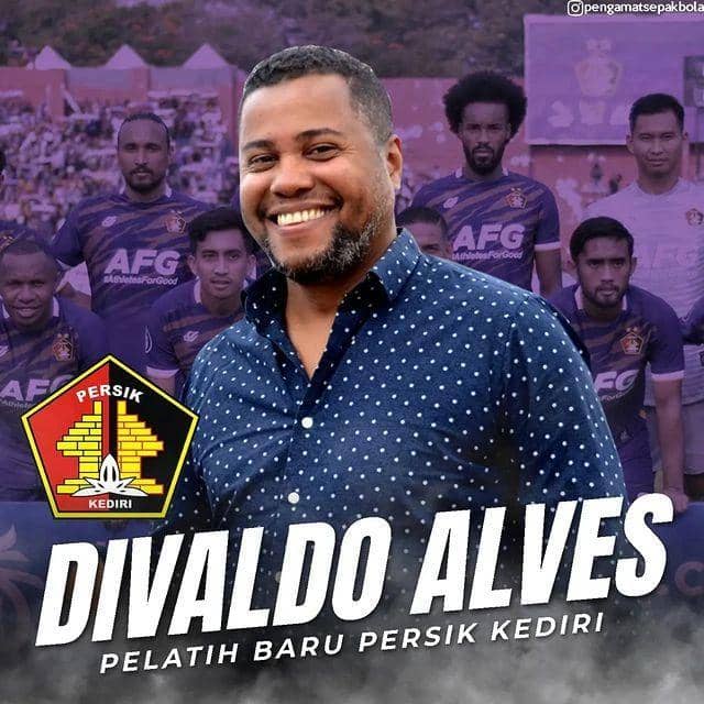 Pelatih baru Persik Kediri, Divaldo Alves. Instagram.com/@gosboll
