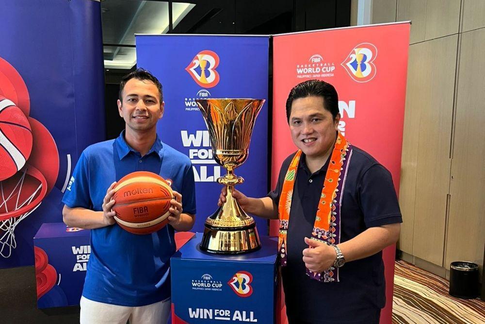 Peluncuran jam hitung mundur FIBA Basketball World Cup 2023 dihadiri Erick Thohir dan Raffi Ahmad / Istimewa