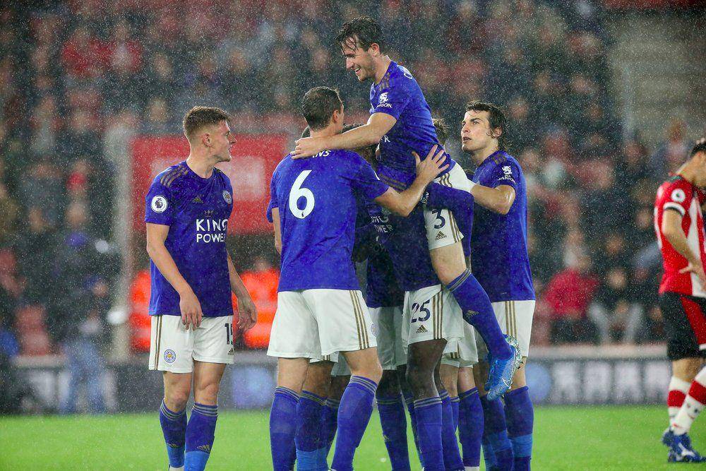 Para pemain Leicester City merayakan gol ke gawang Southampton di EPL 2019/2020. (lcfc.com)