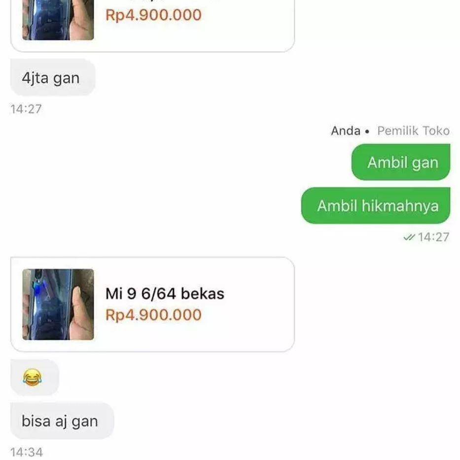 chat nawar harga penjual online shop (twitter.com/txtdarionlshop)