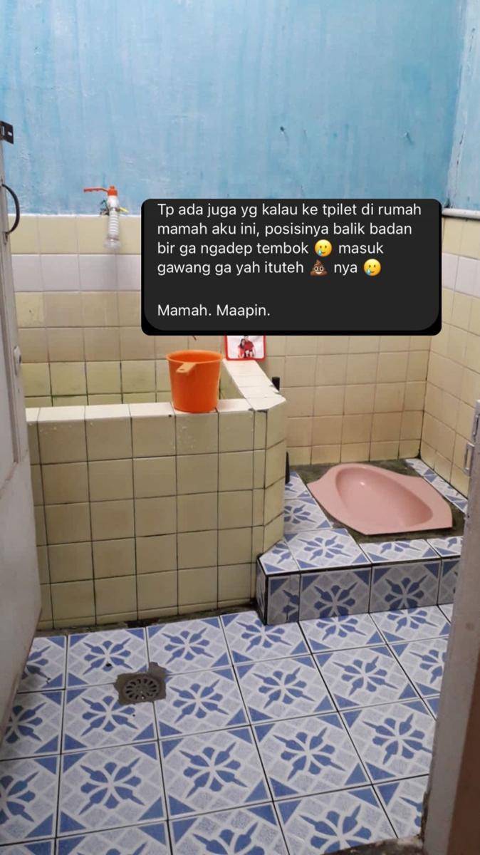 potret kamar mandi nyeleneh (instagram.com/biasalahanakmuda)