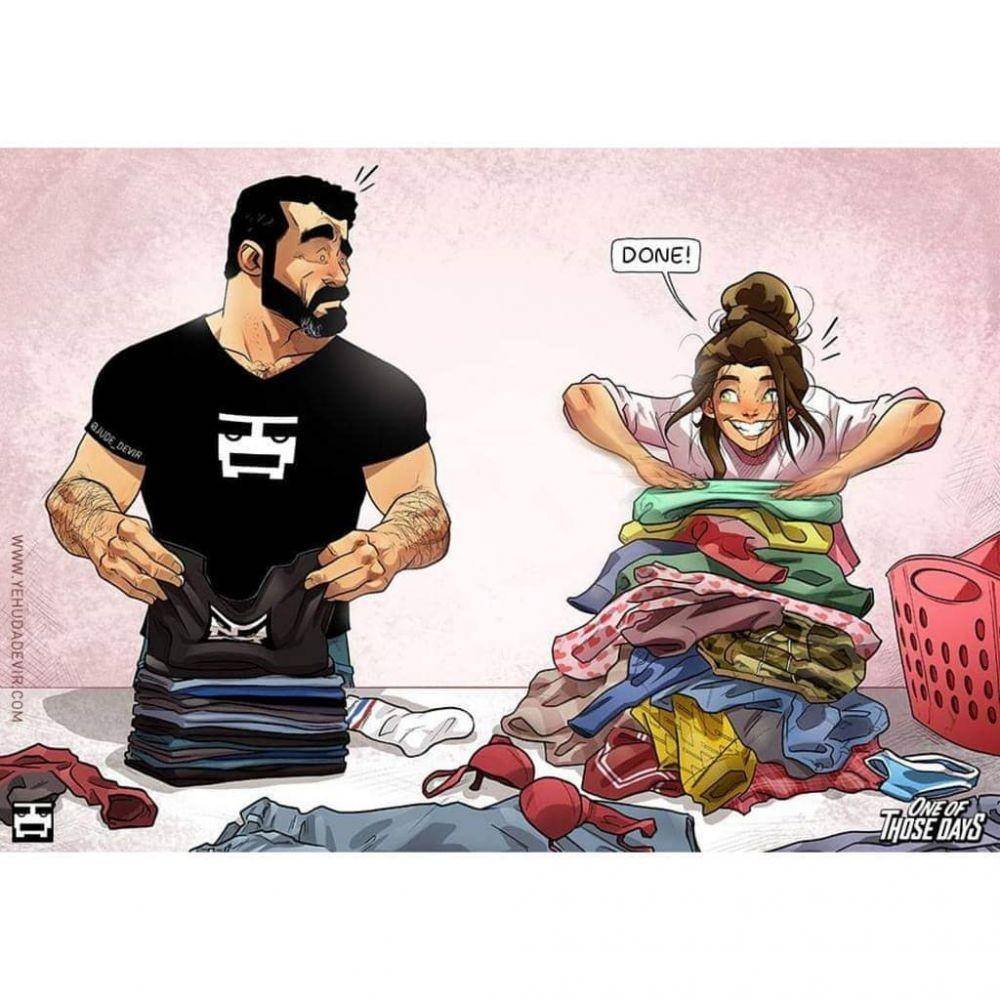 Ilustrasi pasangan baru menikah. (instagram.com/jude_devir)