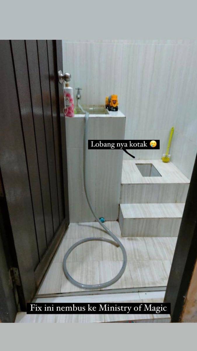 potret kamar mandi nyeleneh (instagram.com/biasalahanakmuda)