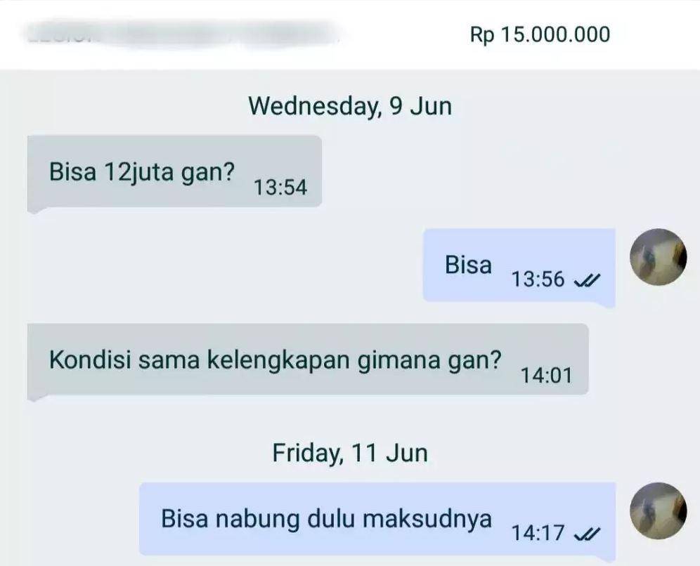 chat nawar harga penjual online shop (twitter.com/txtdarionlshop)