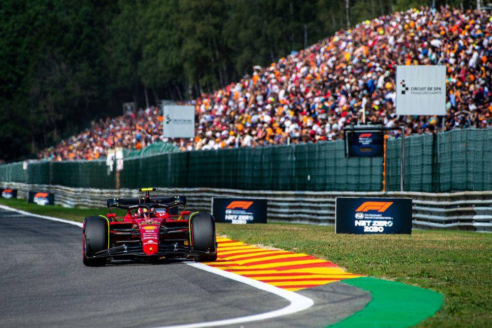 Carlos Sainz pada GP Belgia 2022 (twitter.com/ScuderiaFerrari)