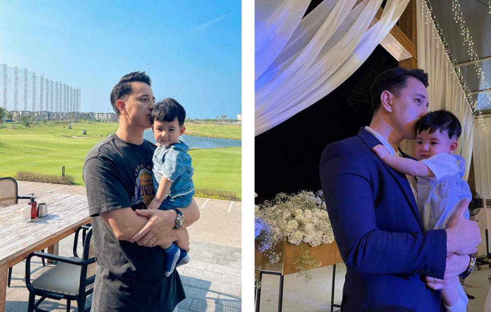9 Potret Billy Davidson Menggendong Anak, Tetap Tampil Stylish!
