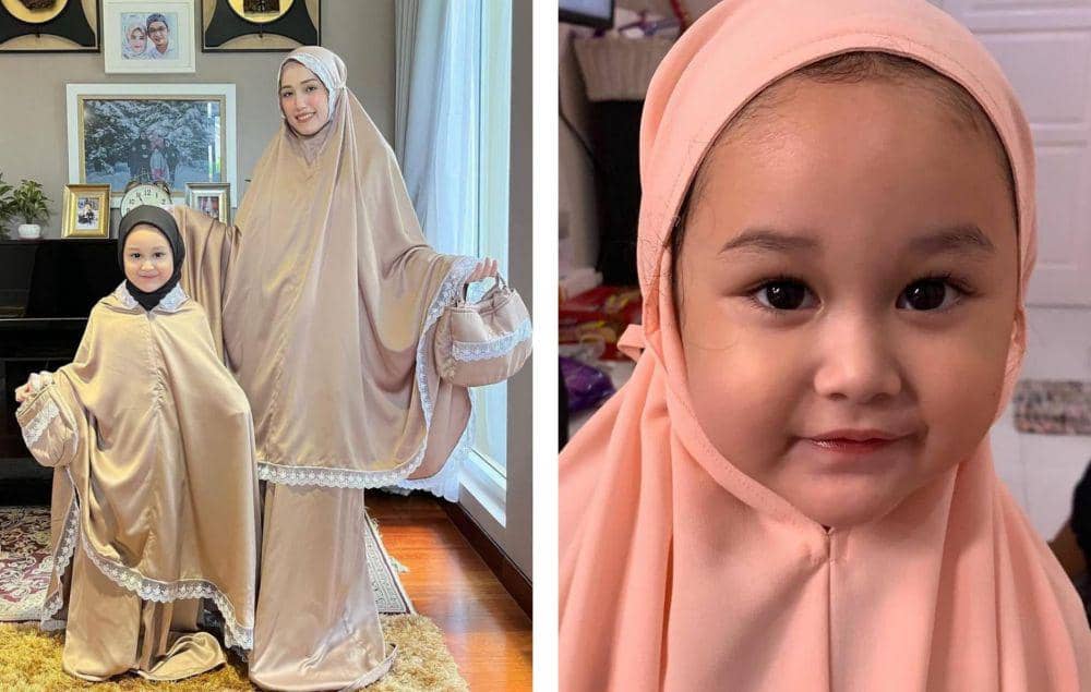 9 Potret Kayla Pakai Hijab, Anak Pasha Ungu, yang Gemas Abis!