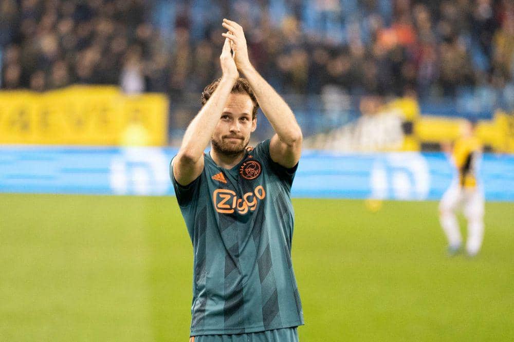 Daley Blind bermain bersama Ajax. (twitter.com/BlindDaley)