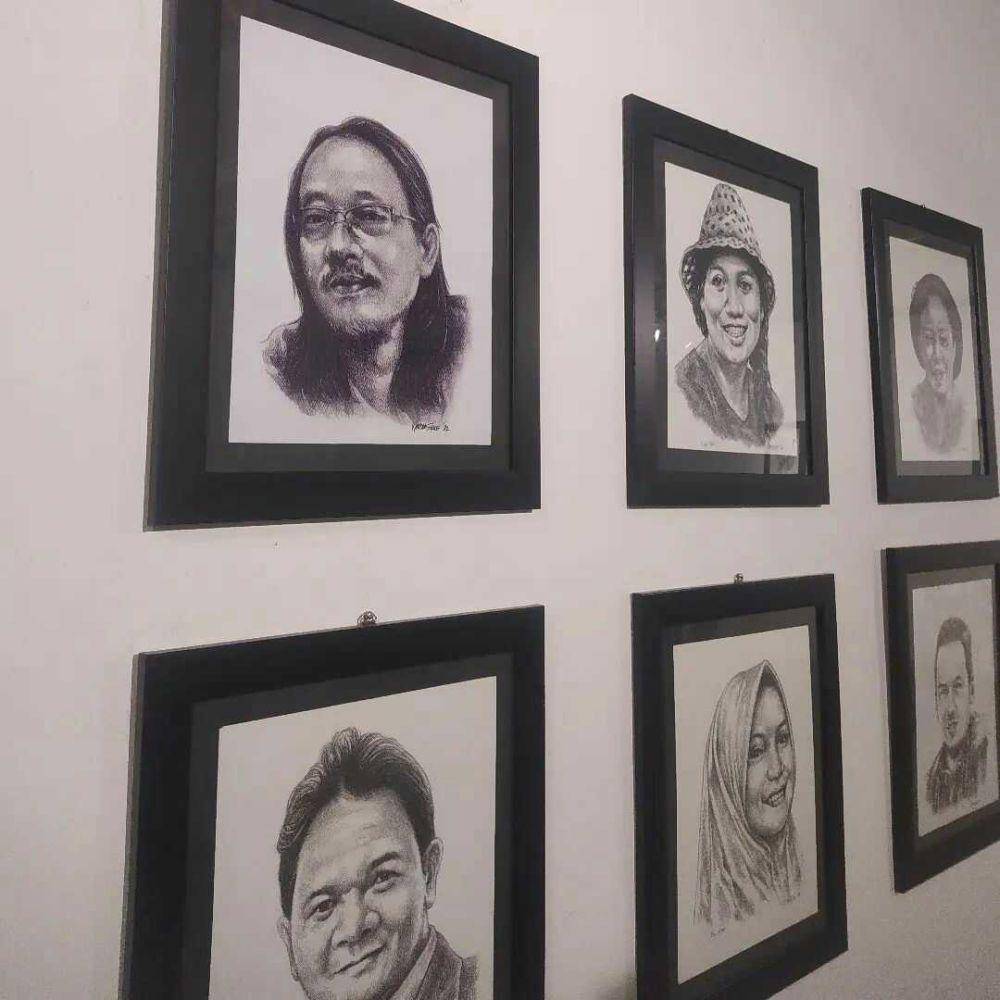 Pameran seni rupa wajah (instagram.com/pickydump)