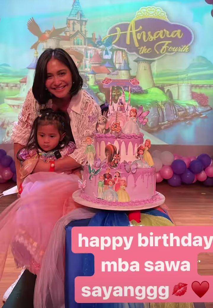 potret ultah ke-4 Ansara (instagram.com/syahnazs)