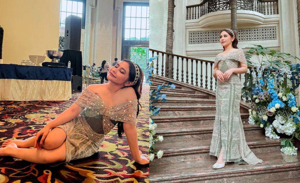 10 Potret Prilly Latuconsina ke Kondangan Bestie, Jadi Bridesmaid