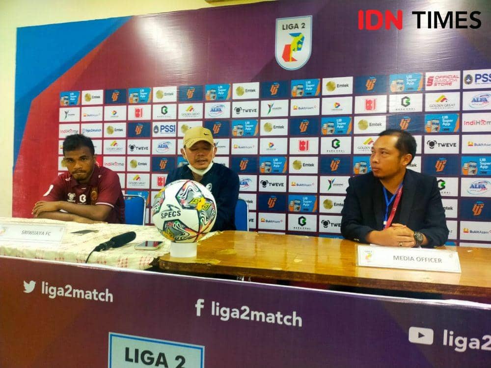 Konferensi pers Sriwijaya FC saat musim kompetisi Liga 2 2022 (IDN Times/Feny Maulia Agustin)