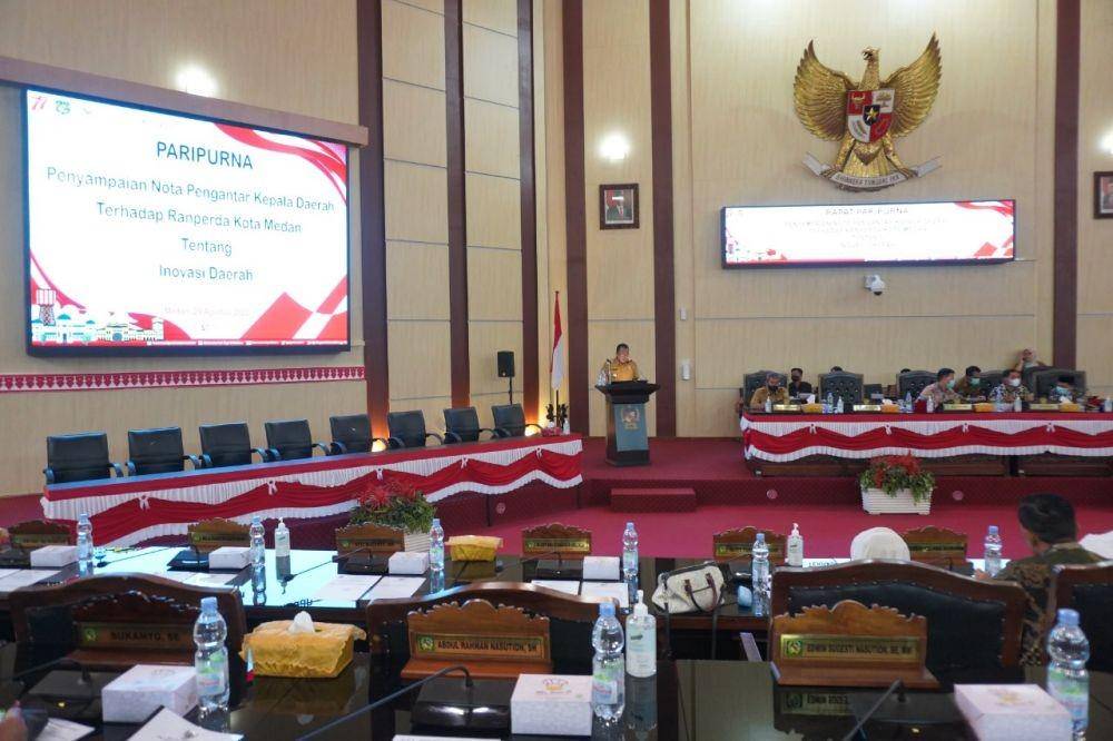 Suasana rapat paripurna DPRD Kota Medan (Dok. Istimewa)