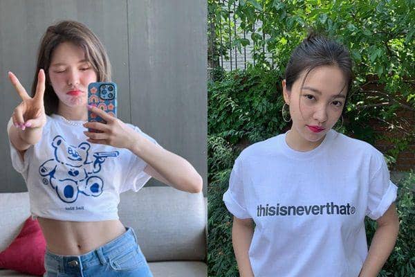 kolase foto statement t-shirt (instagram.com/yerimiese/instagram.com/todayis_wendy)