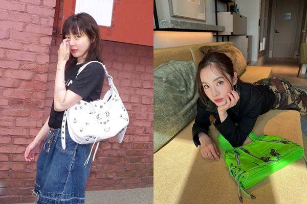 kolase foto zipper bag Hyuna dan Dara (instagram.com/daraxxi/instagram.com/hyunah_aa)