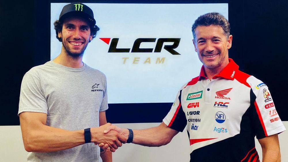Alex Rins saat pengumuman menjadi pembalap LCR Honda (motogp.com)