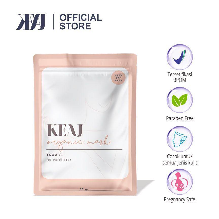 Keaj Beaute Mask organic Yogurt (shopee.co.id/keajbeaute)