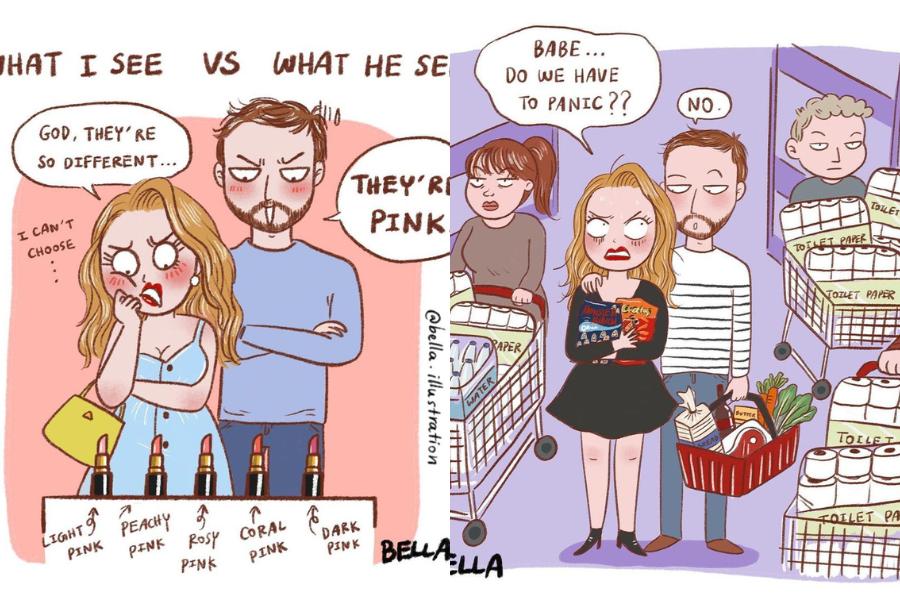 10 Ilustrasi Lucu Cewek Saat Belanja, Ada-ada Saja Tingkah Kocaknya!