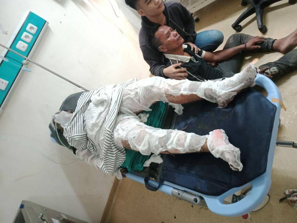 Korban kios terbakar di Palembang (Dok: istimewa)